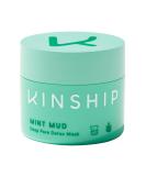 Kinship Mint Mud Deep Pore Detox Mask - 2 oz - Bentonite & Kaolin Clay with Lactic Acid - Balances Oil, Unclogs Pores, Improves Blemishes - Buy Online on GoSupps.com