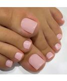 KXAMELIE Solid Color Square Press on Toenails Short Glossy Fake Toenails Acrylic Toe Nails Cute Artificial Baby Pink Toenails for Women Girls in 24 PCS Seamless Fit Glue-on Fake Toe Nails - Buy Online on GoSupps.com