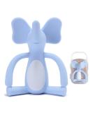 AnjeeIOT Baby Teething Toy - Food Grade Liquid Silicone Teether (Blue) - Buy Online on GoSupps.com