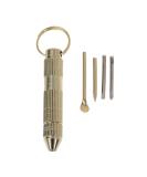 4 in 1 Mini Portable Golden Opener Screwdrivers & Ear Cleaner Keychain Kit | Fashionable & Practical Tool for Daily Use - International Shipping - Buy Online on GoSupps.com