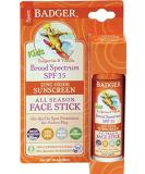 Badger SPF 35 Clear Zinc Kids Sunscreen Stick - Tangerine & Vanilla, .65 oz - Buy Online on GoSupps.com