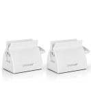 Buy 2-Piece White Toothpaste Dispenser & Seat Holder Set Perfect for Bathroom Organization | International Shipping Available - Buy Online on GoSupps.com