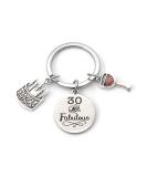 30 and Fabulous Keychain Gifts for Mom, Aunt, or any 30 Year Old Woman - Unique 30th Birthday Gift Ideas - Buy Online on GoSupps.com
