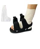 GREUS Post Op Shoe with Waterproof Leg Cast Cover  Adjustable Walking Boot Recovery Plaster Shoe Cover Medical Boot for Foot Injuries Sprained Ankle Broken Foot Toe Post Surgery Kids Women Men X-Small - Buy Online on GoSupps.com