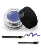 Purple Gel Eyeliner Set | Waterproof Long-Lasting Cream | High-Intensity Pigments | Smudge-Proof Eye Makeup | Includes 2 Eyeliner Brushes - Buy Online on GoSupps.com