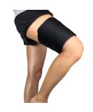 Keenso Thigh Brace Support - Adjustable Compression Sleeve for Men & Women | Best Thigh Support (Black) - International Shipping - Buy Online on GoSupps.com