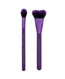 MODA Perfect Pairs Insta-Glow Makeup Kit with Contour and Highlight Brushes - Purple - Buy Online on GoSupps.com