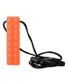 Lantuqib Teething Teether for Autism & ADHD | Safe Teether for Kids Over 3 Years | Orange Color | International Shipping - Buy Online on GoSupps.com
