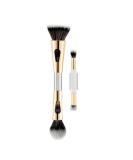 Travel-Friendly Premium Makeup Brush | 4-in-1 Foundation Powder Eyeshadow Tool | Soft Bristles for Women | Compact & Convenient for Effortless Application - Buy Online on GoSupps.com