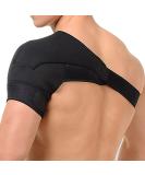 Buy Solo Actfit Adjustable Neoprene Shoulder Bandage - Injury Support & Pain Relief for Right & Left Arm - Elastic Sports Cuffs - Buy Online on GoSupps.com