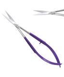 Facial Hair Scissors-Eyebrow Trimmer-Grooming Scissors for Eyebrow Shaping Ear Nose Nostril Hair & Moustache (Purple Straight) - Buy Online on GoSupps.com