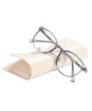 FONHCOO Women's Blue Light Filter Glasses - TR90 Anti-Fatigue Computer & Gaming Goggles (Transparent Gray) - Buy Online on GoSupps.com