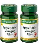 Buy Nature's Bounty Apple Cider Vinegar 480mg Pills - Vegetarian Plant-Based Supplement (200 Tablets Pack of 2) - Fast International Shipping - Buy Online on GoSupps.com