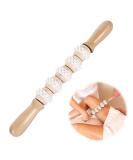 Premium Wood Fascia Roller & Rod - Deep Muscle Relaxation Tool for Legs Neck & Body Care | Gua Sha Massage Essential - Buy Online on GoSupps.com