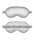 Silk Sleep Eye Mask for Men Women & Children - Adjustable Grey Eye Mask for a Good Night's Sleep - 1 Count - Buy Online on GoSupps.com