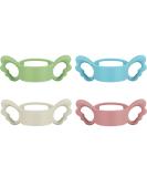 4 Pieces Kids Silicone Bottle Handles - Wide-Neck Baby Bottle Handle for Small Hands - Buy Online on GoSupps.com