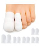10-Piece Silicone Gel Toe Caps | Breathable Toe Protection for Ingrown Toenail & Friction Pain Relief - Buy Online on GoSupps.com