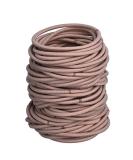 100 Elastic Hair Ties - Beige Ponytail Holders | Durable Hair Bands for All Hair Types - International Shipping Available - Buy Online on GoSupps.com