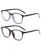 Vjuysw Blue Light Filter Glasses - 2PC Gaming & Computer Eye Protection Reduces Fatigue & Improves Sleep - Unisex Blue Light Blocking Slim Design - Buy Online on GoSupps.com