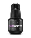 Sensitive Eyelash Extension Glue for Professionals | Low Humidity Strong Black Lash Adhesive for Long Lasting Semi Permanent Individual Lash Extensions   3-4s Fast Drying / 6 Weeks Retention - Buy Online on GoSupps.com