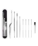 VSSIKTOR 8-Part Ear Cleaning Set - Reusable Stainless Steel Tool Kit for Ear Pimple & Wax Removal | International Shipping Available - Buy Online on GoSupps.com