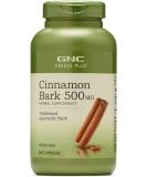 GNC Herbal Plus Cinnamon Bark 500mg - 200 Capsules - Powerful Antioxidant Support - Buy Online on GoSupps.com