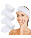 KinHwa 3 Pack Spa Facial Headband Makeup Hair Band Women Skincare Adjustable Microfibre Headband for Washing Face Sports Yoga White White 3 Count (Pack of 1) - Buy Online on GoSupps.com