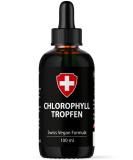 Premium Liquid Chlorophyll from Alfalfa - 100ml | 200mg Daily Dose Drops - Natural Alternative to Tablets - Buy Online on GoSupps.com