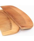 Peach Wood Anti-Static Close Tooth Comb Set - 2 PCS - Buy Online on GoSupps.com