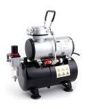 Timbertech Airbrush Compressor  High-performance Single-Piston Oil-free Mini Compressor AS186 with 3L Tank  Regulator  Moisture Trap for Hobby  Cake Decoration  Body Tattoo  Graphic and so on - Buy Online on GoSupps.com