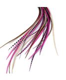 Real Pink Naturals Feather Hair Extensions - Set of 3 Feathers - Buy Online on GoSupps.com