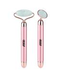 Nykaa Naturals Green Jade Vibrating Face Roller - Tone Muscles Reduce Eye Bags Prevent Acne & Dark Circles - 1 pc - Buy Online on GoSupps.com