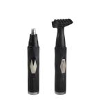 2-in-1 Rechargeable Sideburn & Nose Hair Trimmer for Men & Women - Painless Professional & Easy to Clean (Black) - International Shipping Available - Buy Online on GoSupps.com