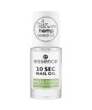 Essence 10 SEC Nail Oil Nails & Cuticles Fast Absorbing nail oil transparent nourishing moisturizing expression result natural without acetone vegan microplastics particles free (8ml) - Buy Online on GoSupps.com