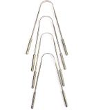 4 Pack Stainless Steel Tongue Cleaner Scraper for Bad Breath Treatment - Adults & Kids Oral Care Hygiene - Safe Blunt Edges & Comfortable Grip - Buy Online on GoSupps.com