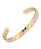 Vicmag Copper Bracelet for Women Men Magnetic Bracelet Ultra Strength Magnets 99.9% Solid Pure Copper Adjustable Size with Gift Box 1-tricolour Diamond - Buy Online on GoSupps.com
