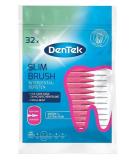 Dentek slim brush - size 1 - extra fine - for very tight interdental spaces - with mint taste and hygienic protective cap 32 pieces pink 32 pieces (1 Pack) extra fine single - Buy Online on GoSupps.com