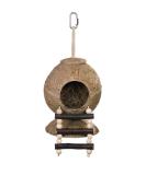 Nobby Coconut House with Ladder - 31 x 11.5 cm | Ideal Pet Habitat for Small Animals - International Shipping Available - Buy Online on GoSupps.com