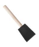 Jen Mfg Sponge Brush - 1 Inch Black Sponge on Natural Wood Handle - Buy Online on GoSupps.com
