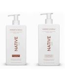 Native Shampoo and Conditioner Set | Sulfate Free, Paraben Free, Dye Free, with Naturally Derived Clean Ingredients| 16.5 oz (Coconut & Vanilla, Moisturizing), 2, 1.3 ounces - Buy Online on GoSupps.com