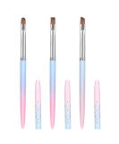 KINBOM 3pcs Nail Polish Clean Up Brush Set - Manicure & Nail Art Mistake Builder - Buy Online on GoSupps.com
