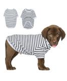 Petsmil Thin Striped Dog Sweater for Small Dogs & Cats - Stretchy Black & White Shirt for Chihuahuas & French Bulldogs - International Shipping Available - Buy Online on GoSupps.com