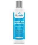QRxLabs Glycolic Acid Face Wash - Best Exfoliating Gel Cleanser for Wrinkles Acne & Shaving Bumps - 6 fl oz - Buy Online on GoSupps.com