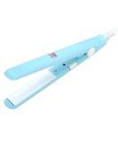 2 in 1 Hair Straightener & Mini Curling Iron - Professional Heat Resistant Mat for Styling - Blue - Buy Online on GoSupps.com