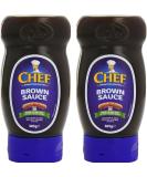 Chef Sauce Brown 385g Squeezy Bottle - Delicious and Convenient Top Down Pouring - Buy Online on GoSupps.com