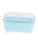 Buy Cabilock Plastic Dish Drying Box - Kitchen Water Drain Basket & Sieve | Baby Blue Tableware Storage - Buy Online on GoSupps.com