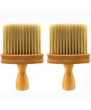 Professional Wooden Hair Cutting Brush Set - 2pcs Barber & Hairdressing Neck Brushes for Salon & Home Use - Buy Online on GoSupps.com