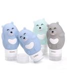 Chseo Silicone Travel Bottles Set - 4 Pack | Leak-Proof Containers for Cosmetics Liquids Shampoo & Lotion | Perfect for Travel - Buy Online on GoSupps.com