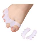 Toe Separator Silicone - Hallux Valgus Toe Spreader for Pain Relief | 2 Pairs for Overlapping Toes Hammer Toes & Calluses - Buy Online on GoSupps.com