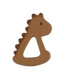 Noukies Teething Ring Dinosaur Ochre Brown | Safe Baby Teether for Soothing Gums | International Shipping Available - Buy Online on GoSupps.com